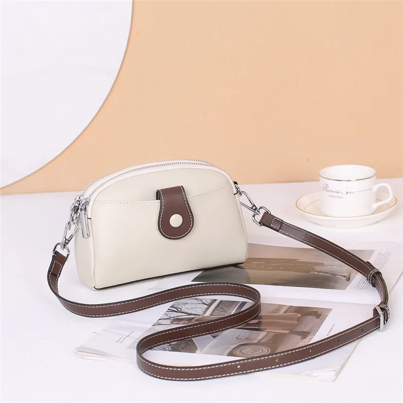 

Ladies Genuine Leather Phone Bag Women Messenger Bag Luxury Brand Designer Purses Handbags Small Shoulder Crossbody Bags 88212