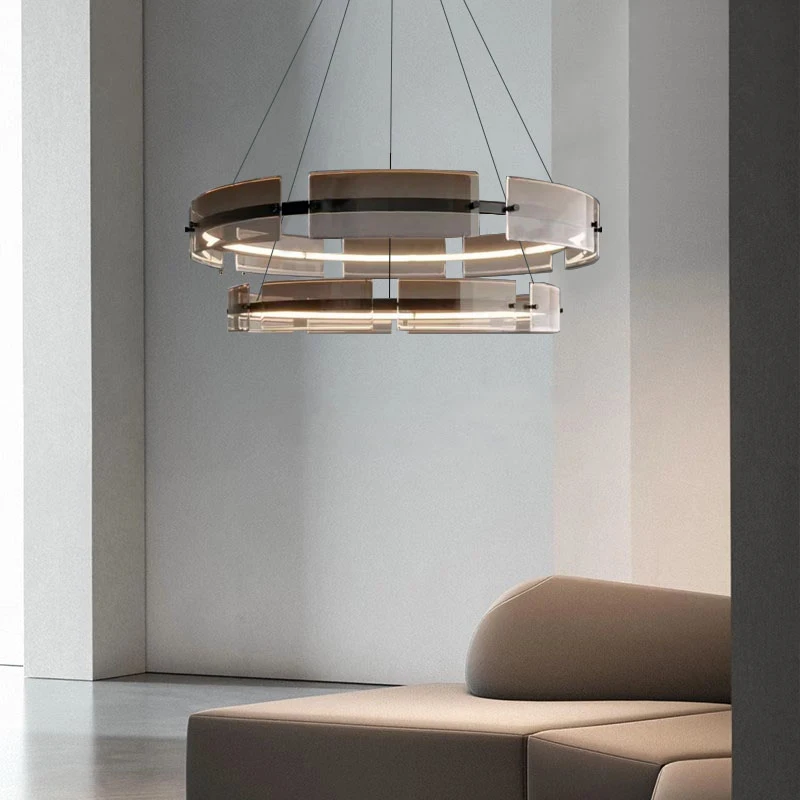 Nordic LED Pendant Chandelier Adjustable High Brightness Ceiling Lamp Luxury Hanging Light, Living Room and Bedroom Decoration