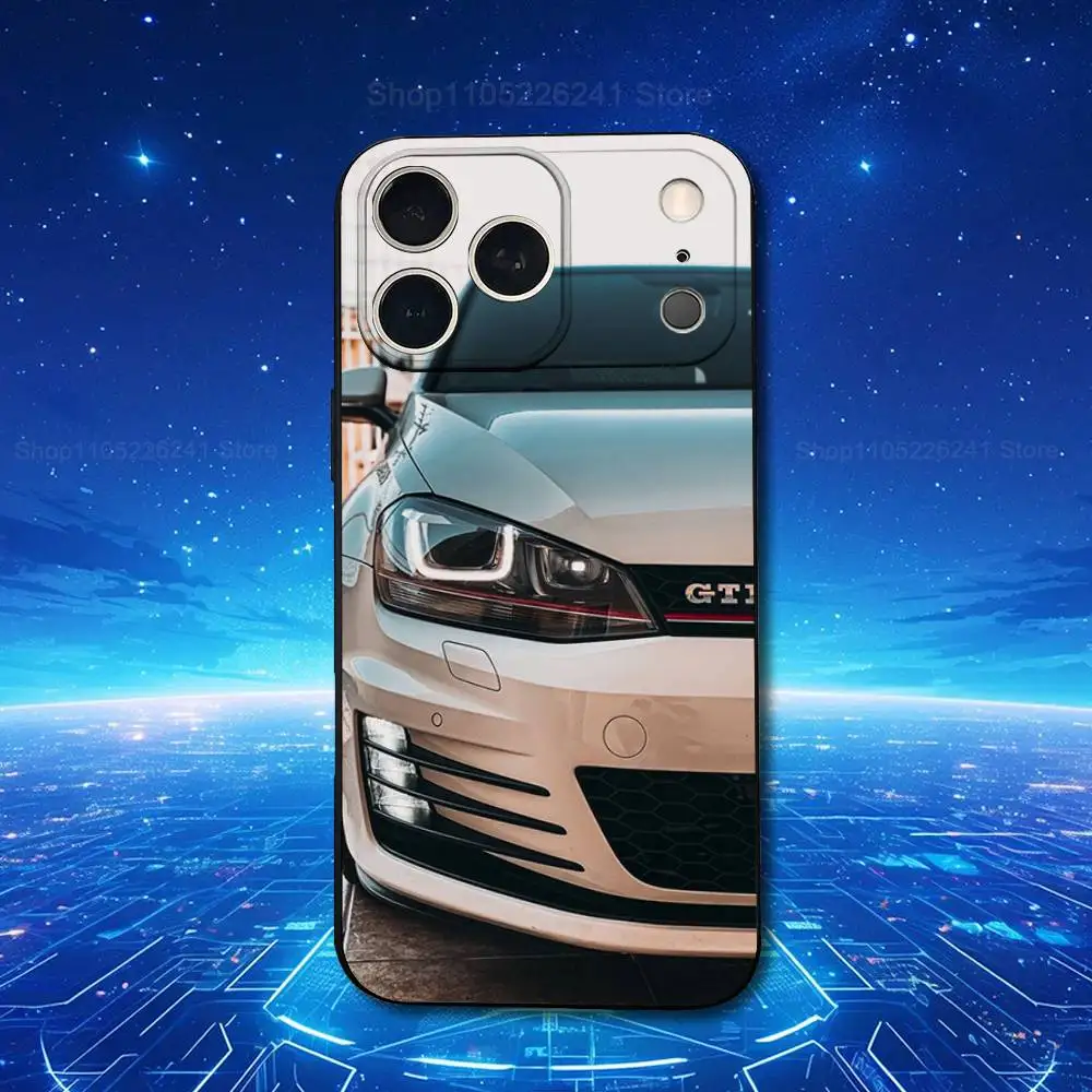 Sport G-GolF-ES G-GTI Car For iPhone 8,7,11,12,15,14,13,16,17,Plus,Pro Max,XS,X,XR,SE,Mini,Soft Silicone Black Case view 6
