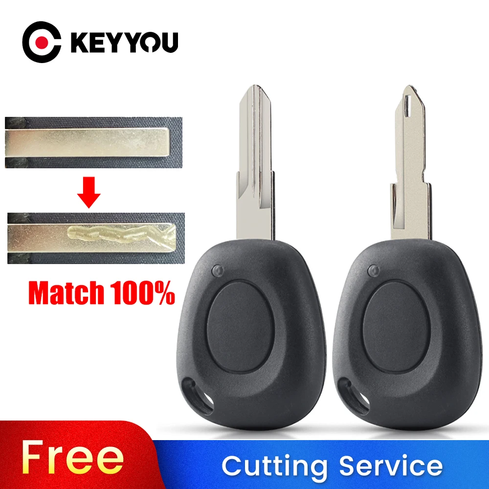 

KEYYOU With Cutting Service Soft/Hard Button Remote Key Case Shell For Renault Megane Scenic Laguna Espace NE73/VAC102 Blade