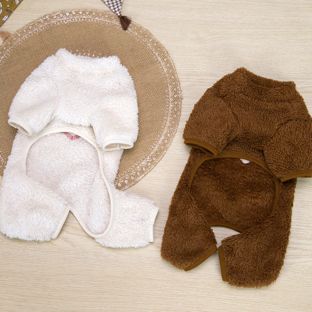 Love Pattern Winter Dogs Jumpsuit Clothes Chihuahua Puppy Warm Pajamas for Small Medium Dogs Jacket Coat Yorkies Bulldog Apparel