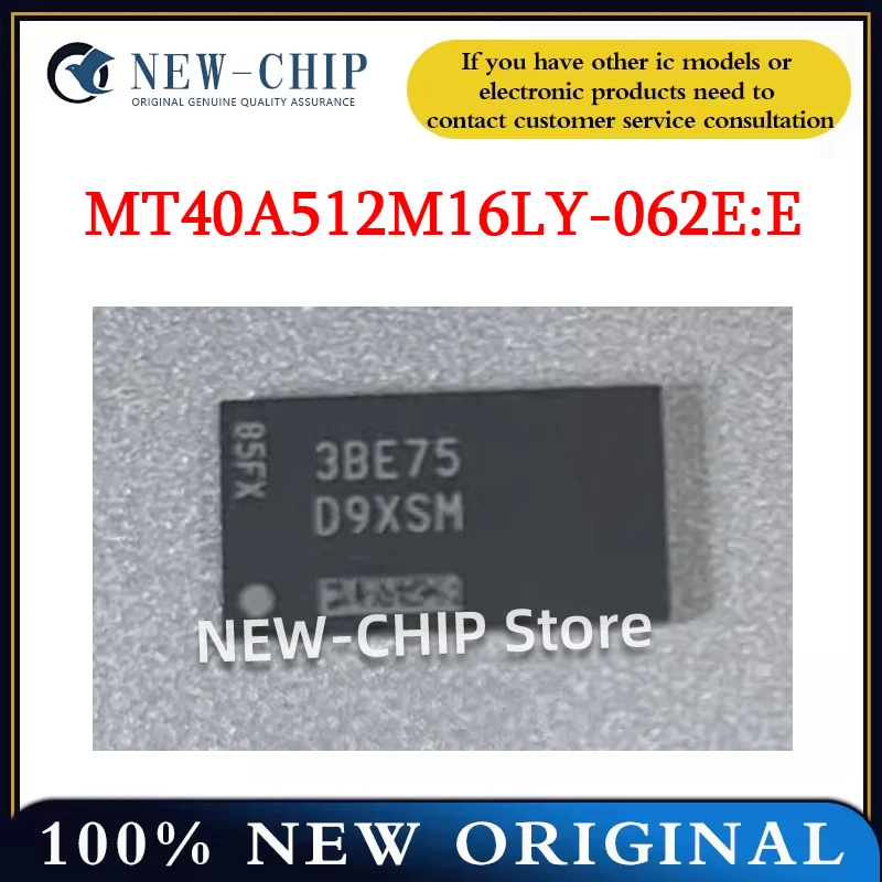 

2PCS-50PCS/LOT MT40A512M16LY-062E:E Screen printing D9XSM memory IC storage DDR chip packaging FBGA96 New Original MT40A512M16LY