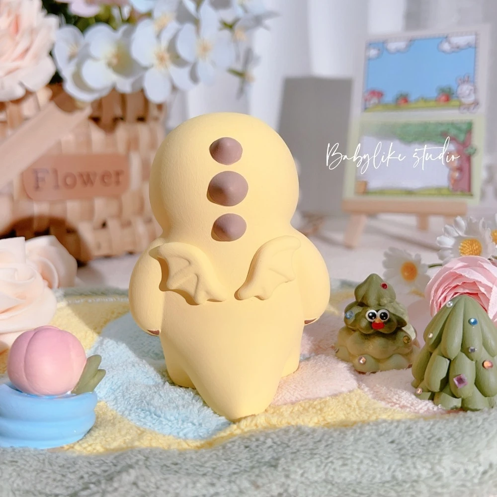 Cute Nailong Plaster Blank Model DIY Coloring Sculpture Aromatherapy Plaster Ornament Creative Gift for Men and Women