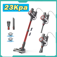 YISORA I8 Corded Vacuum Cleaner 23kPa Powerful Suction 0.8L Dust Cup 6m Long Cord 4 LED Headlights Self-standing