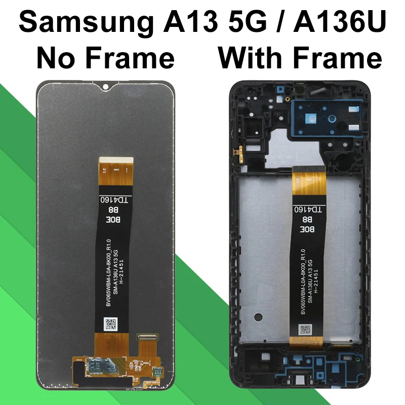 IPS For Samsung Galaxy A13 4G LCD SM-A135F SM-A135M Display Touch Screen Replace For Samsung A13 5G LCD SM-A136U SM-A136B