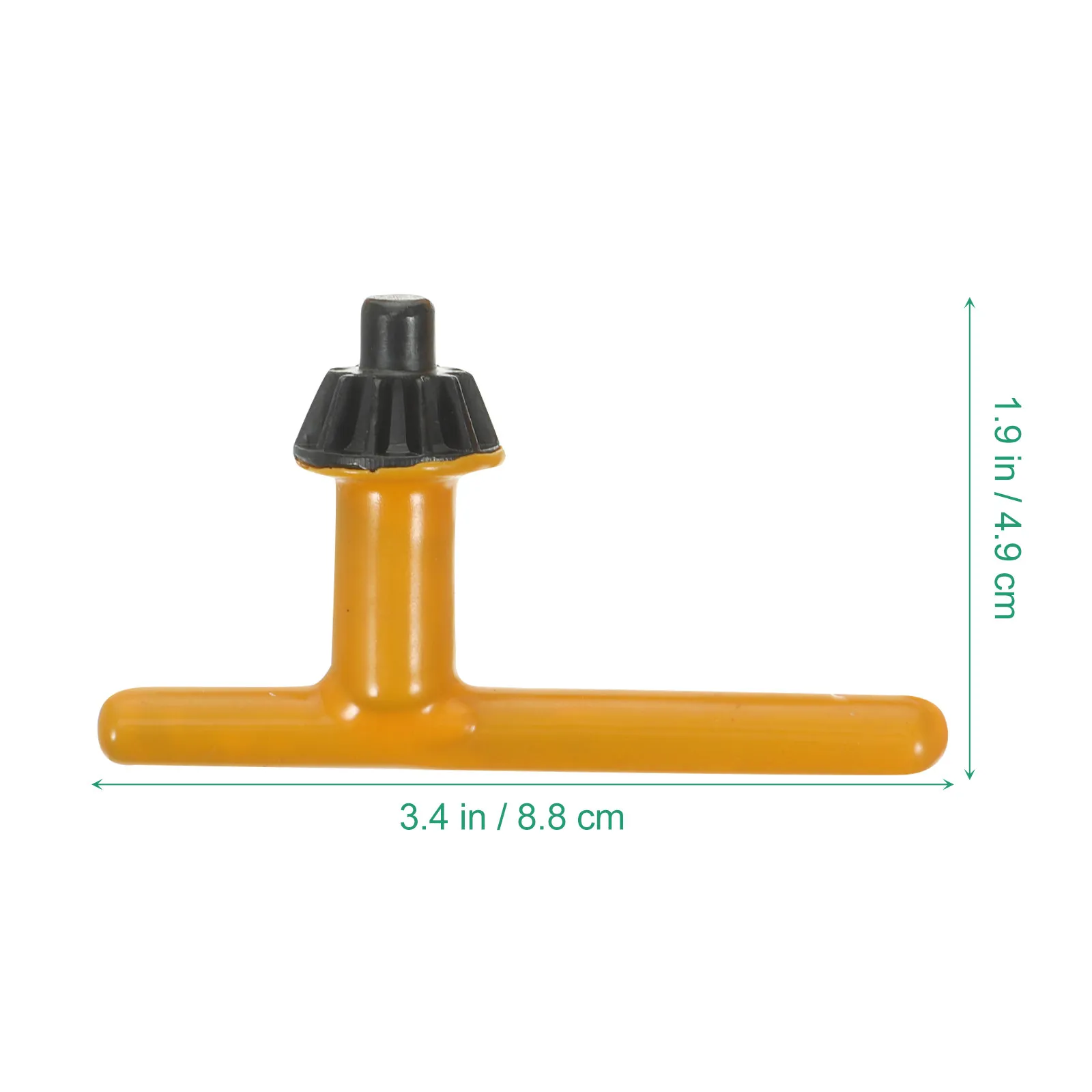 4Pcs Drill Chuck Key Solid Steel T-Handle Replacement Electric Drill Chuck Tool Press Wrench Clamping Accessories