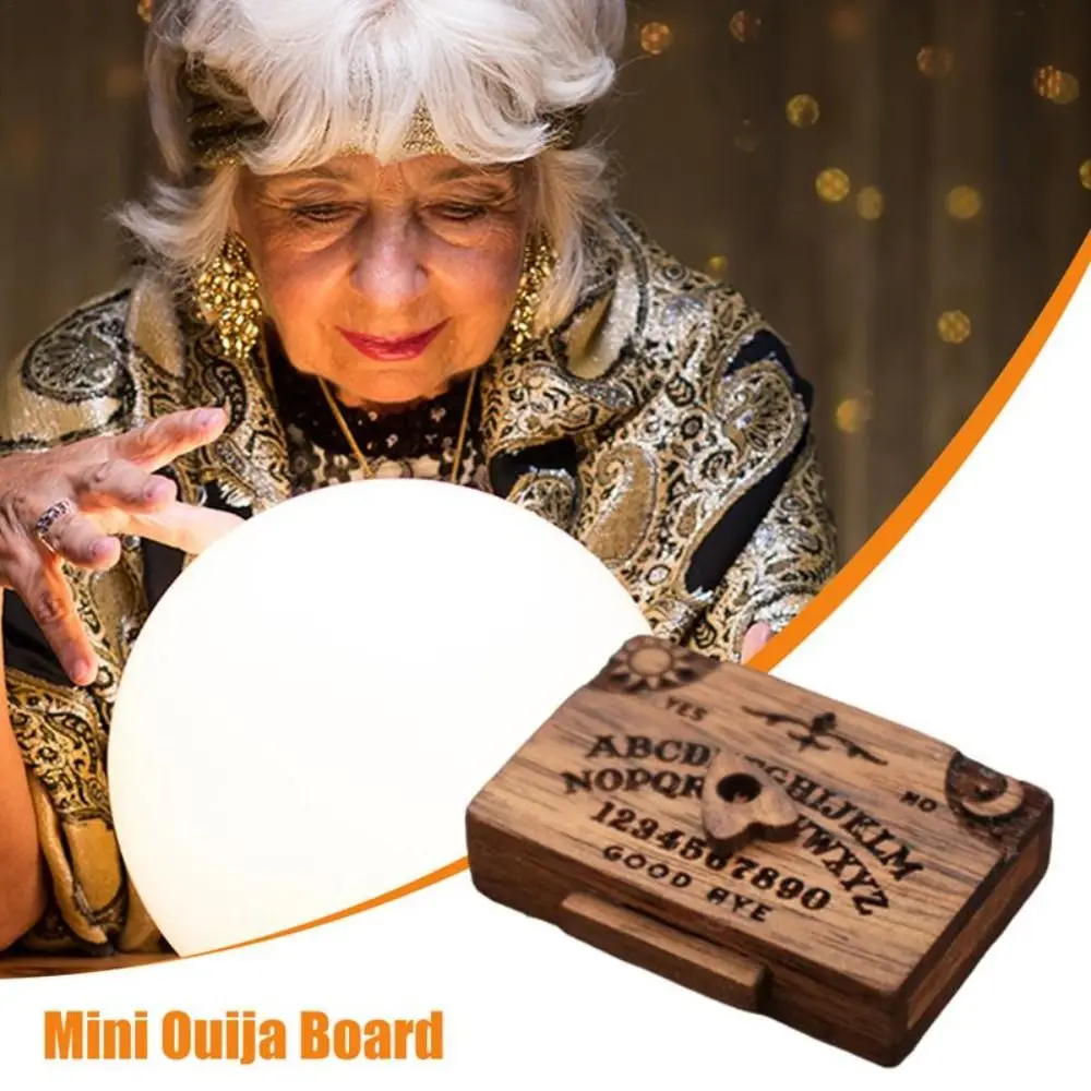 Handmade Ouija Board with Drawer Home Decoration Love Lock Miniature Spirit Board With Drawer Talking Spirit Board Retro