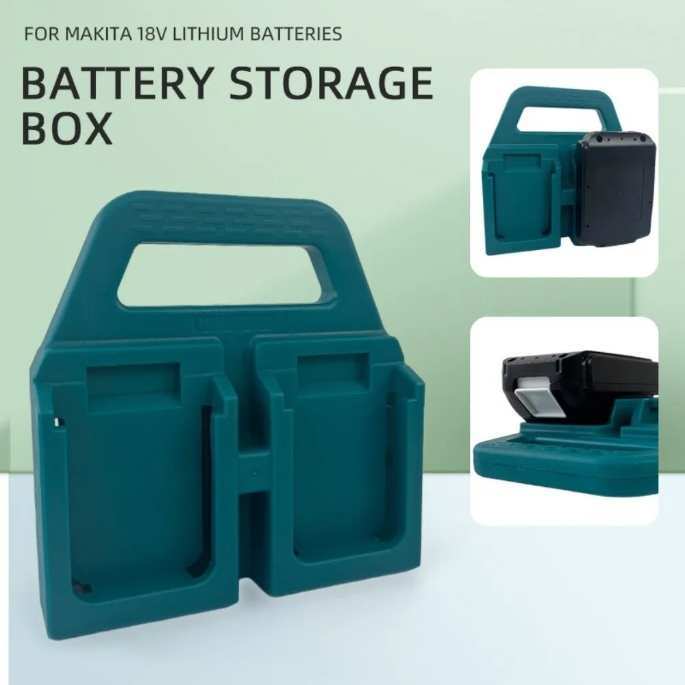 

Portable Lithium Battery Storage Rack Handheld Storage Basket Battery Mount Holder for Makita 18V Battery