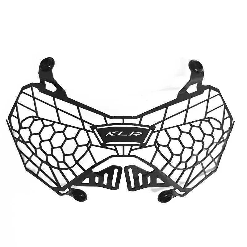 High-Durable KLR Logo Headlight Cover - PC Material Waterproof Precision Fit Anti-Scratch For KLR 650 2021-2023