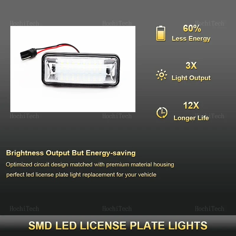 For Subaru Forester Impreza Legacy BRZ WRX XV Crosstrek TOYOTA FT86 GT86 Scion FR-S 2PCS LED Number License Plate Light Lamp