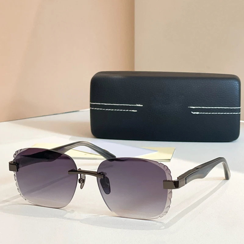 

Z130 Rimless New Designer Sunglasses Men and Women copie luxe Fashion Trendy Top Quality Brand Designer Eyeglasses with Case