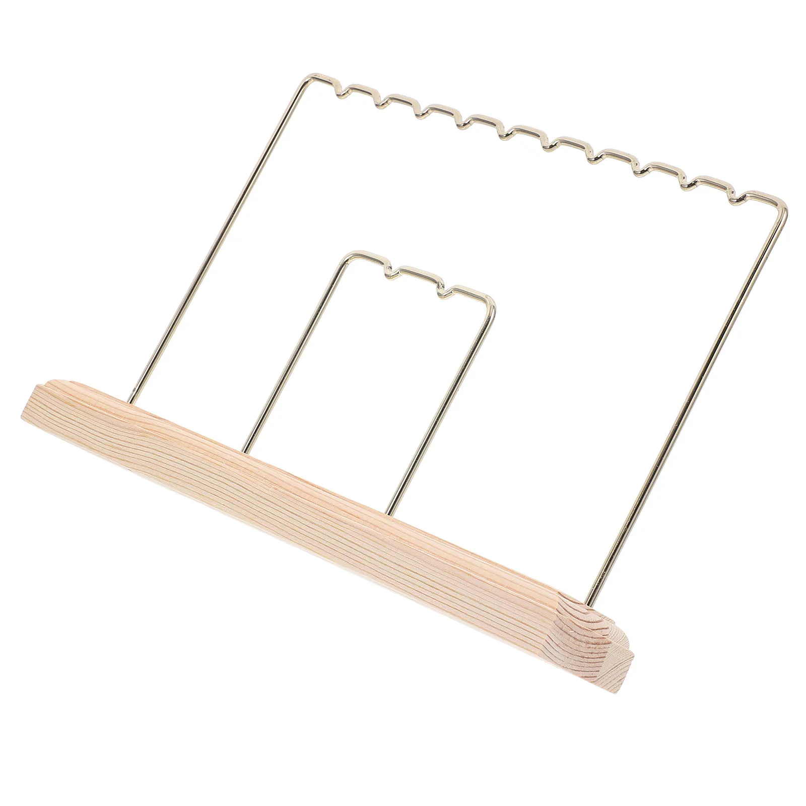 

Deluxe Display Stand Double Row Hanging Holder Organizer Jewelry Rack Space Saving Desktop Jewelry Organizer