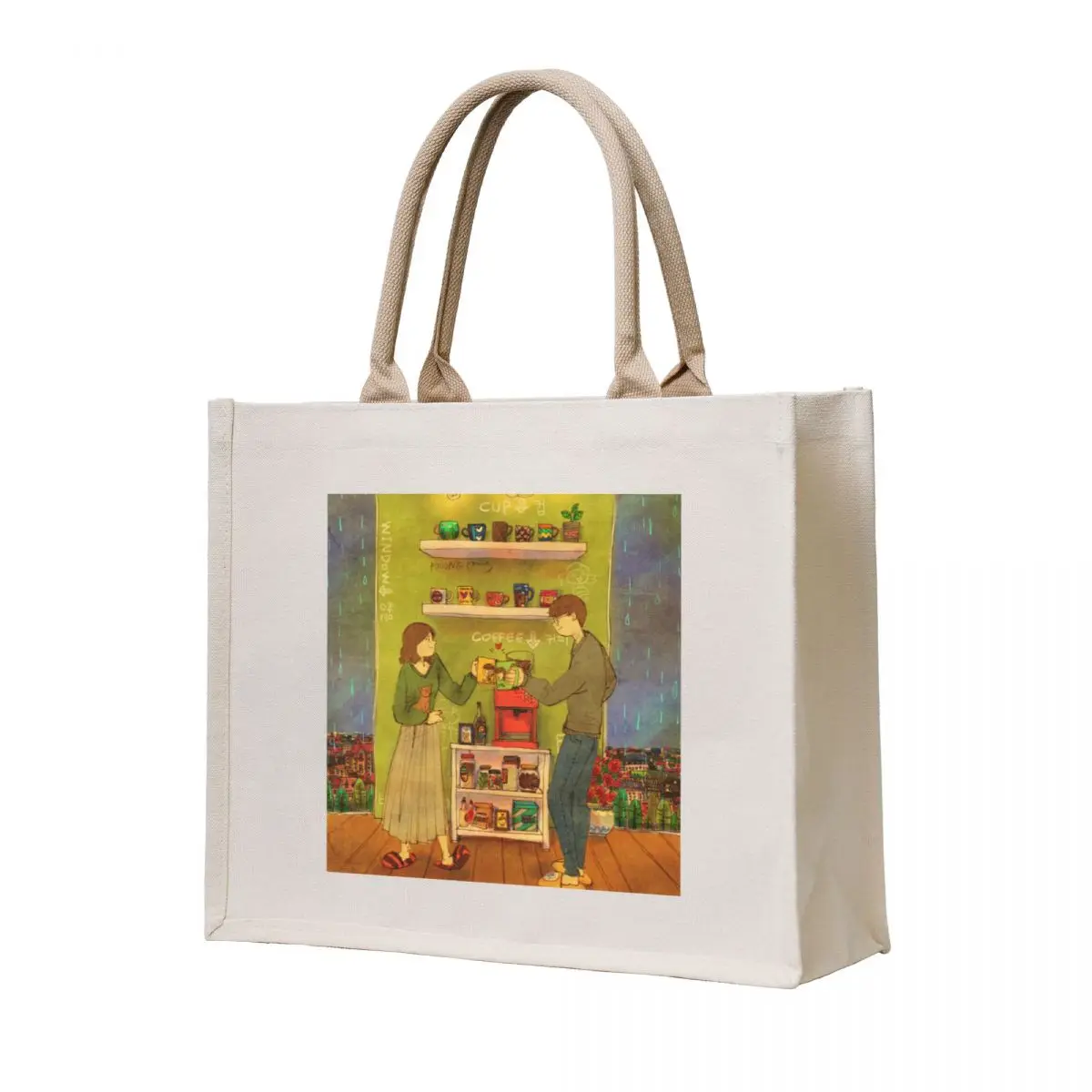 

Puuung Illustration No.125 Tote Bag the tote bag shopper bag women Big women custom fabric