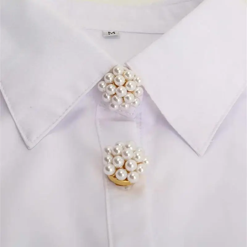 Gorgeous Pearl Cufflinks Button Cover Men Sleeve Button Unique Fashion Accessory for Wedding Business and Celebrations
