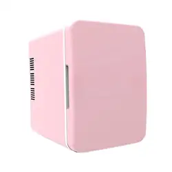 4L Mini Fridge Car Refrigerator Single Door Skincare Fridge for Small Place Desktop Travel Beauty Cosmetic Beer Refrigerator