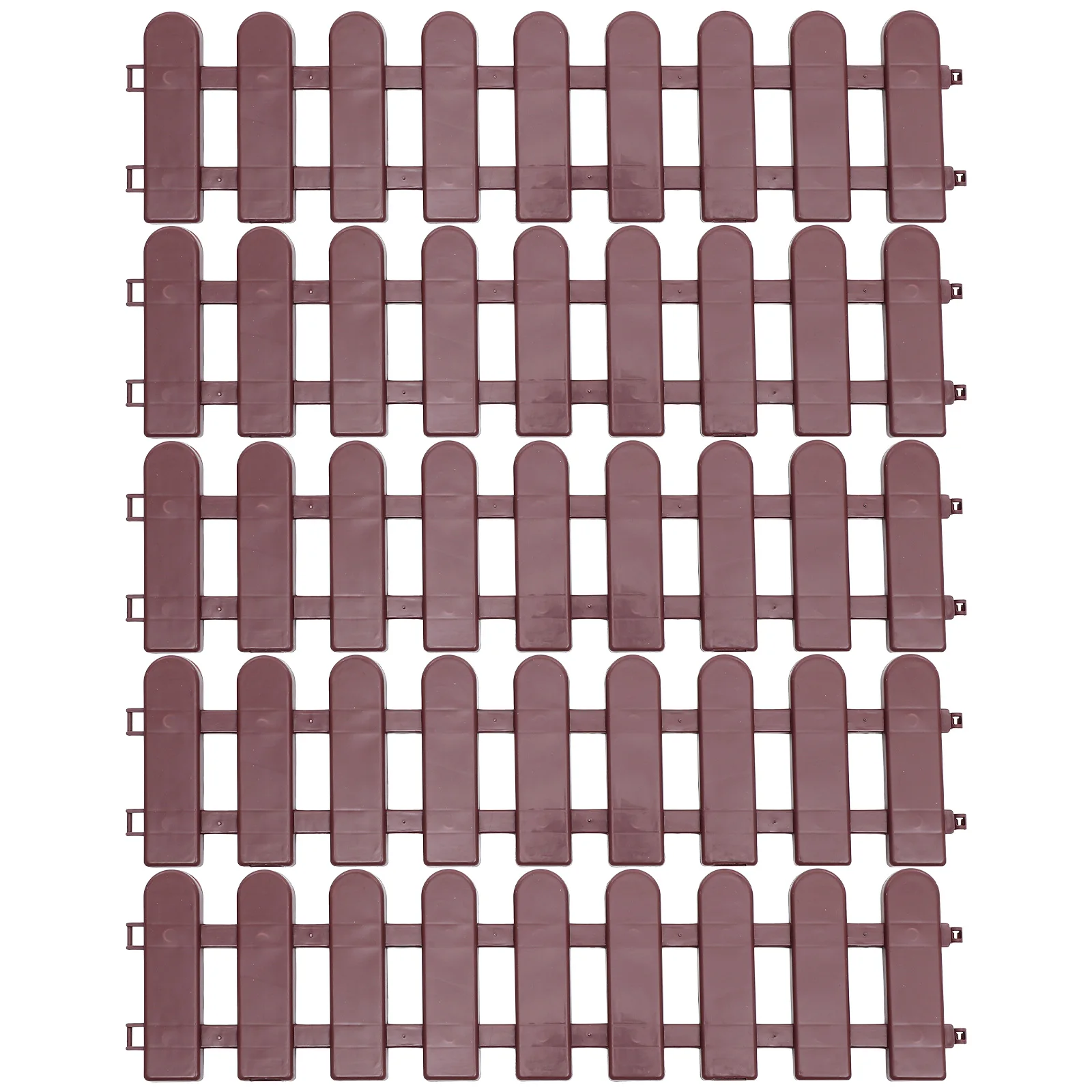 

5 Pcs Plastic Fence Decorative Garden Plant nament Courtyard Partition Balcony Yard Lawn Fence Outdoor Adornment Portable Easy