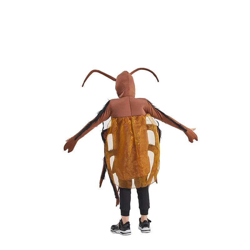 Cockroach Costume Child Halloween Suit Funny Outfit Boy Girl Festival Party Jumpsuit Animal Cosplay