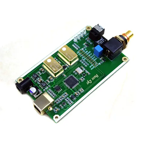 HIFI Asynkron USB XMOS U308 DAC koaxial optisk fiber digitalt gränssnitt MuRata Audio transformator Stödjer DSD och PCM 12 best sales julafton - №6