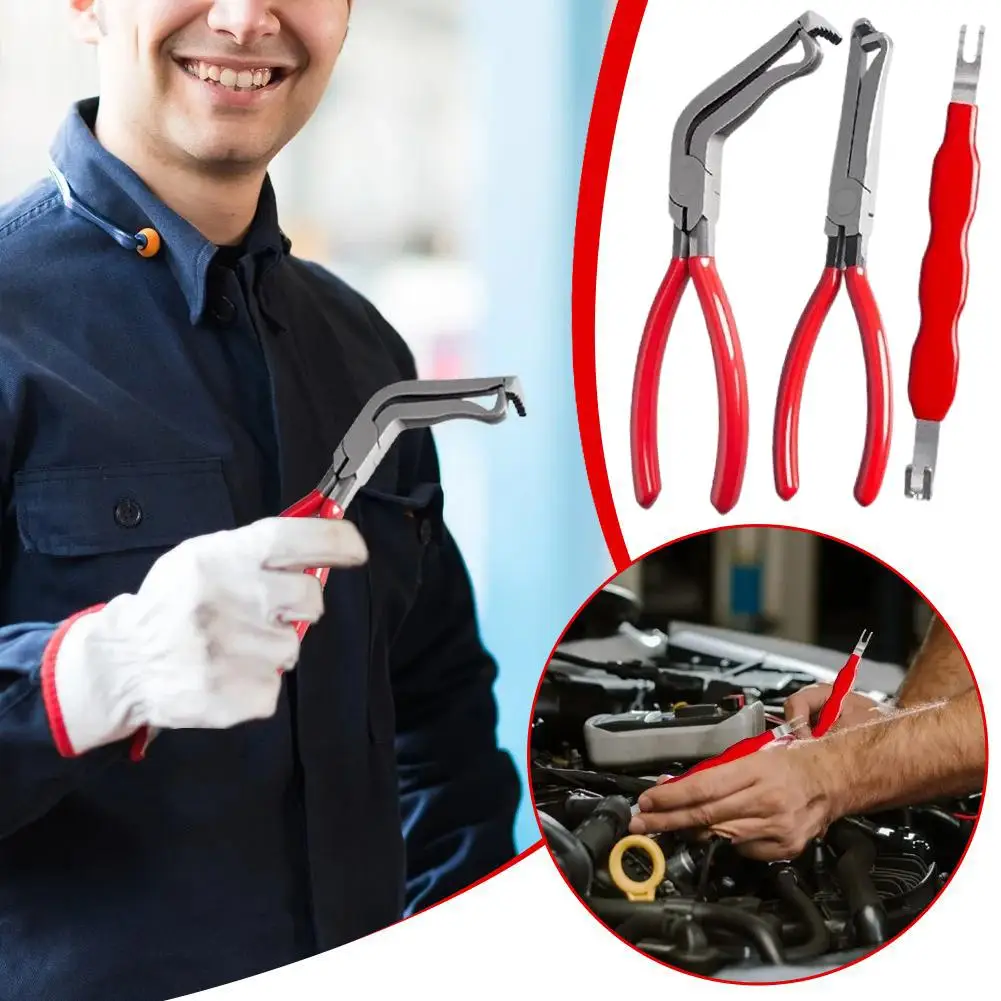 

Professional Electrical Disconnect Pliers Car Automotive Fuel Line Removal Plier Spark Plug Puller Repair Tool Kit Repair Access
