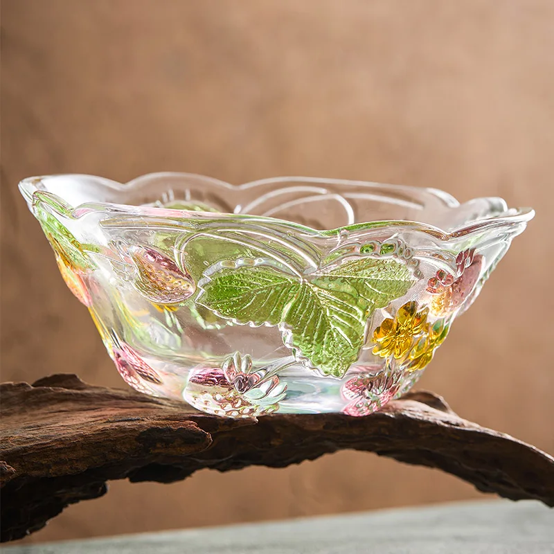

Рельефные лепестки цветов, стеклянная чаша, миска для йогурта, бытовая, устойчивая к высоким температурам, фруктовый салат, миска для завтрака с высокой красотой