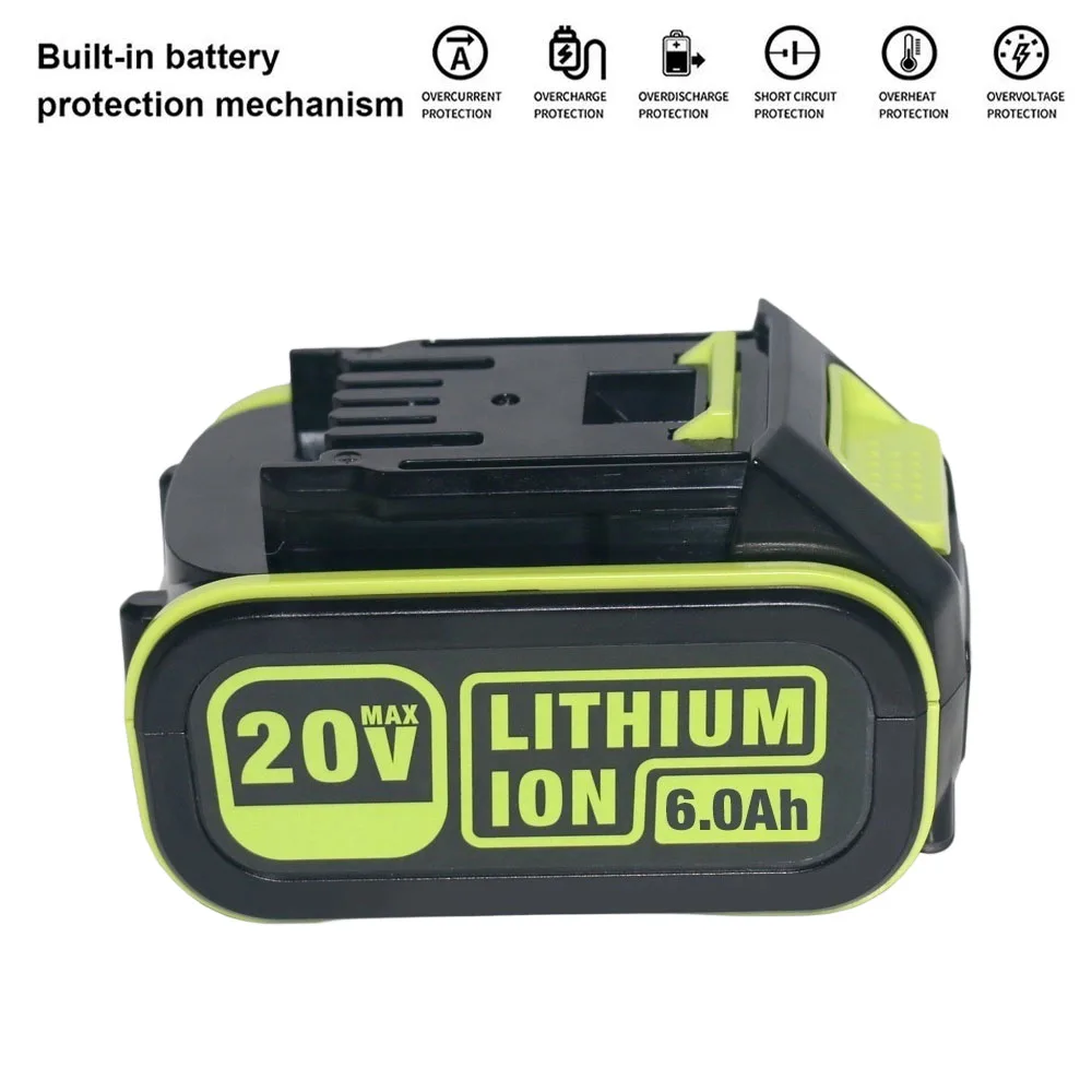 Для WORX 18 В/20 В 6000 мАч сменная литиевая батарея, совместимая с WA3016 WA3023 WA3054 WA3027 WA3406 WU279 WU294 электроинструменты