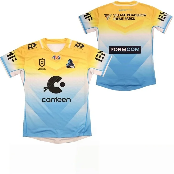 26-27 New Gold Coast Men's Rugby Jersey3D Printed Comfortable Breathable T-shirt Suitable for Daily Training Wearing Top