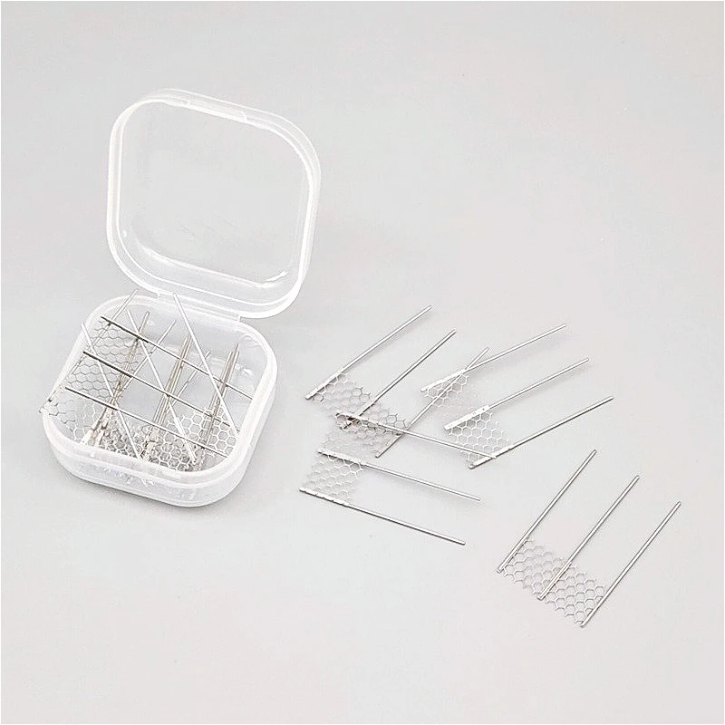 إعادة بناء لفائف شبكة المقاومة سلك التسخين 0.2/0.3/0.6/0.8/1.0ohm أداة إصلاح الملحقات 10 قطعة/صندوق #6