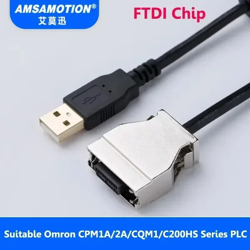 Suitable for Omron PLC Programming Cable USB-CIF02+ Download Cable CPM1A/2A/CQM1/C200HS PLC Data Line
