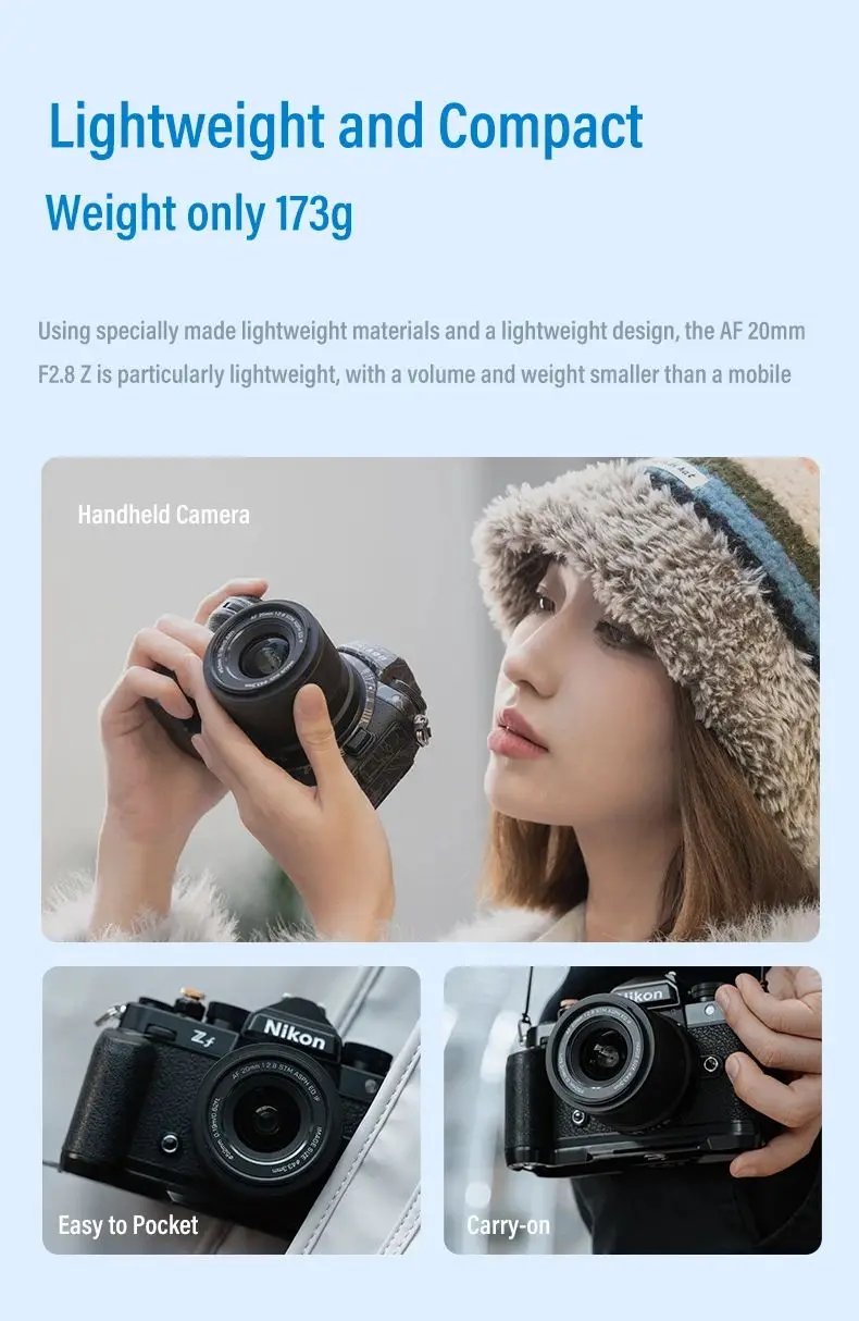 Viltrox 20 مللي متر F2.8 التركيز التلقائي كامل الإطار عدسة زاوية واسعة للغاية لسوني E-mount لعدسة كاميرات Nikon Z Mount