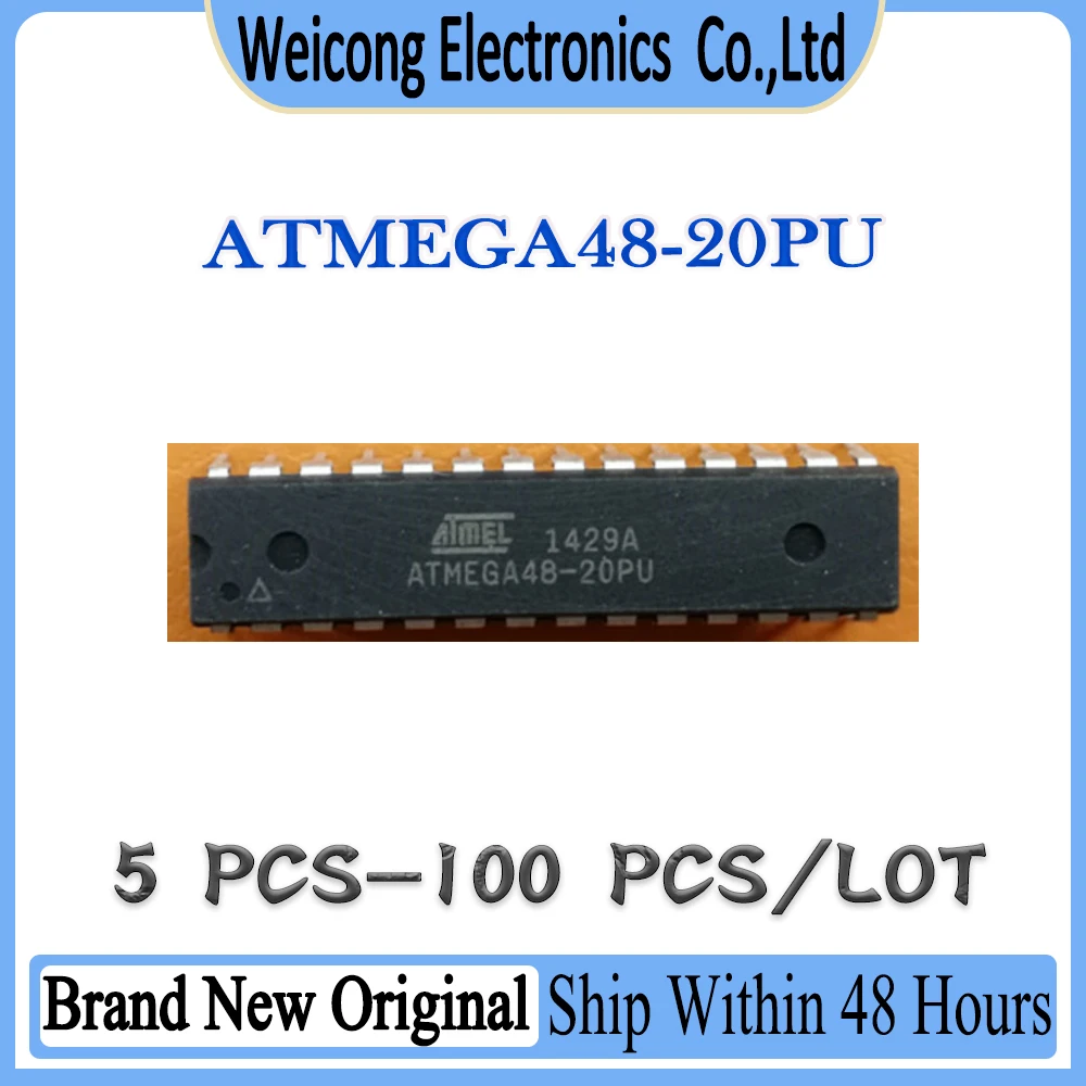 

100% Brand New Original ATMEGA48-20PU ATMEGA48-20P ATMEGA48-20 ATMEGA48 ATMEGA4 ATMEGA ATMEG ATME ATM AT IC MCU Chip DIP-28