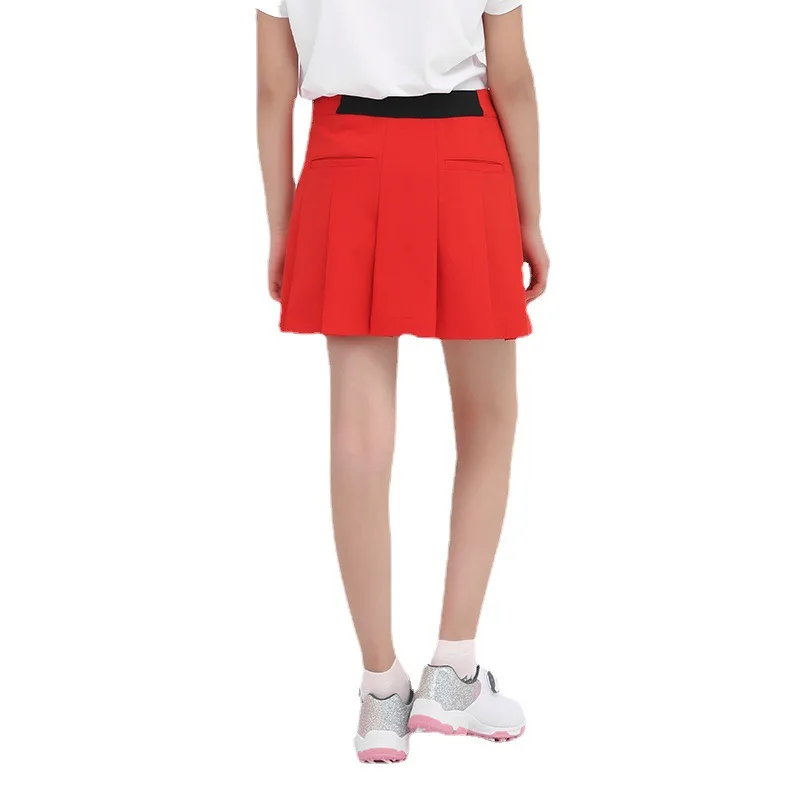 Saia de golfe Pgm para meninas, badminton, tênis de mesa, cintura alta, plissado, roupas esportivas, qz069