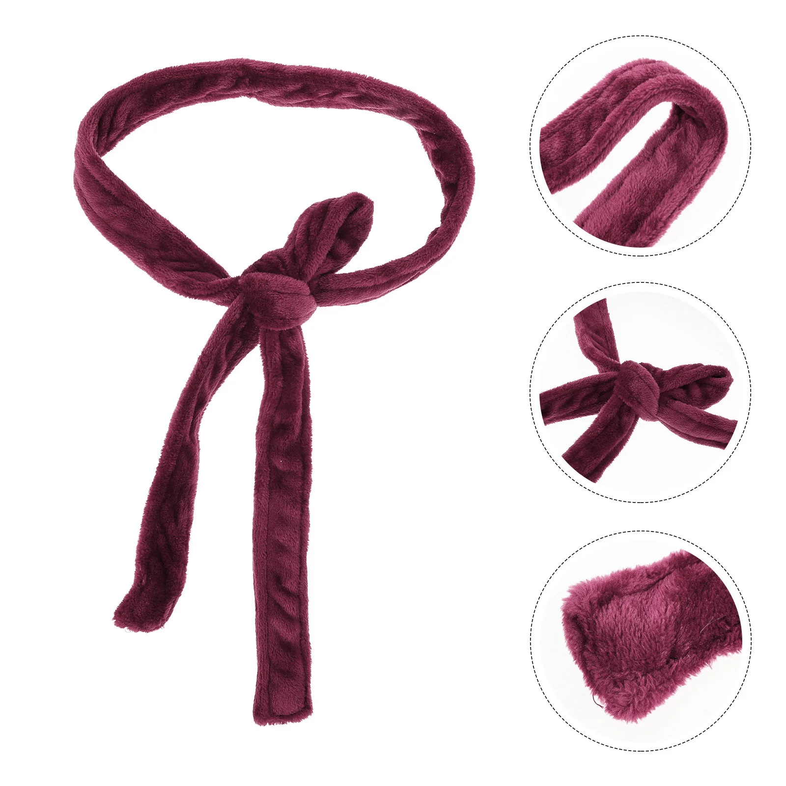 حزام رداء سميك من الفلانيل بديل لربط الحمام للفندق والمنزل، حزام مريح ناعم قابل للتعديل للرجال والنساء