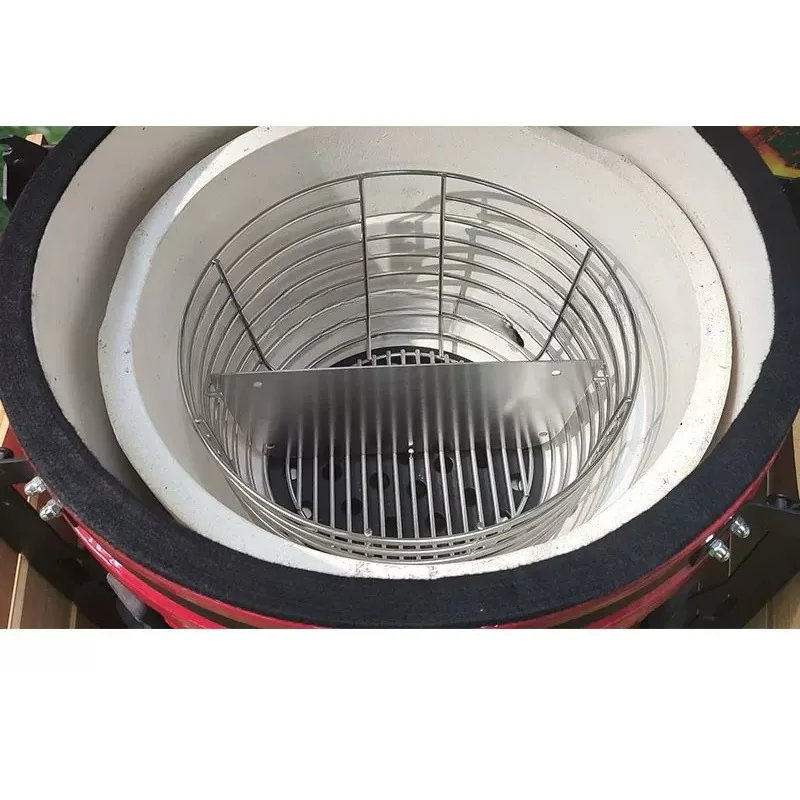 CharcoalBasket suitable for Grill Charcoal Basket with Baffle Ceramic CharcoalBasket Charcoal Dispenser