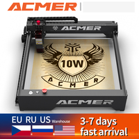 ACMER P1 10W Powerful Laser Engraving Machine Wood And Metal Laser Engraving And Cutting Machine With Wifi Control Size 40*41Cm