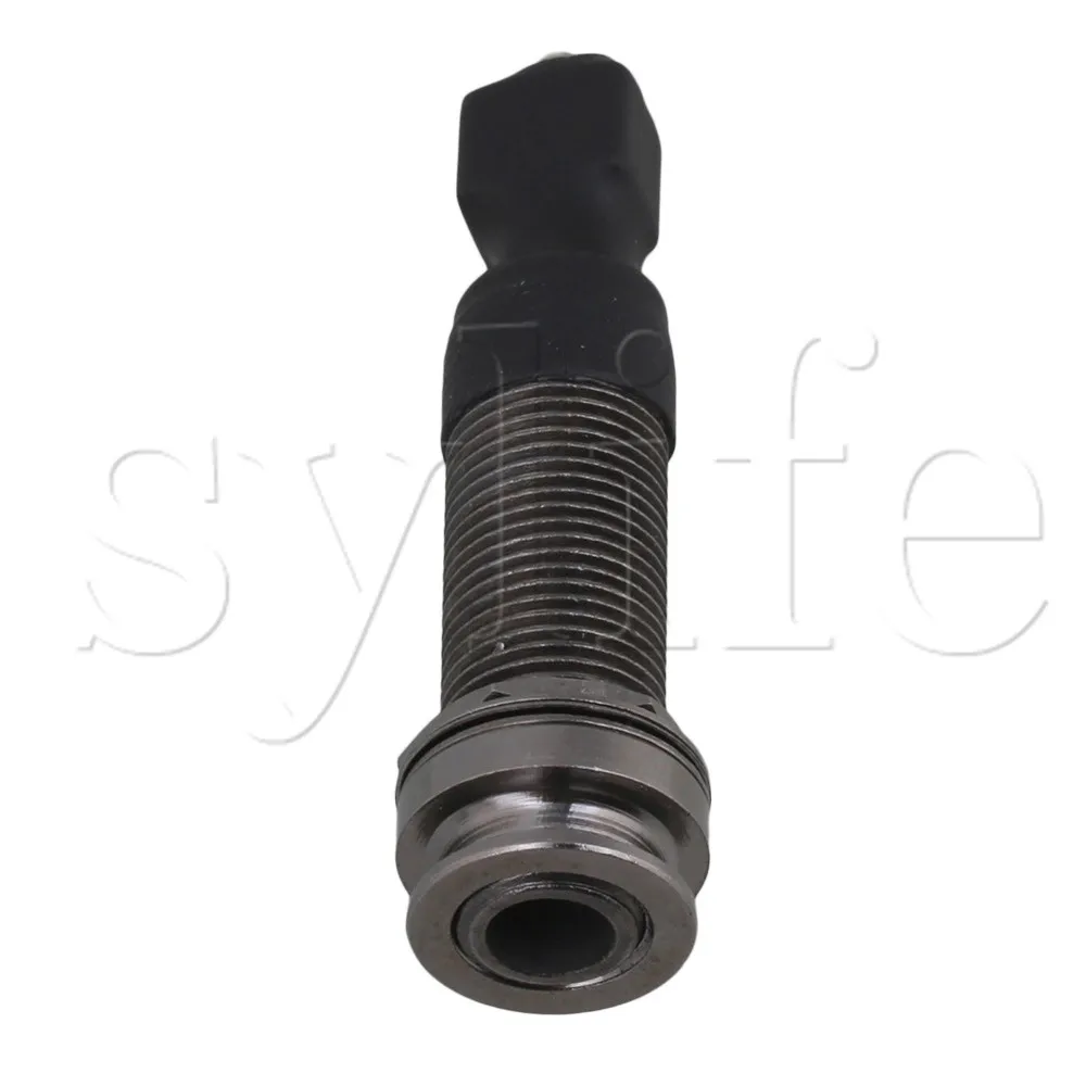 Acoustic Guitar Zinc Alloy 6.35MM Plastic Pickup Jack Socket Black