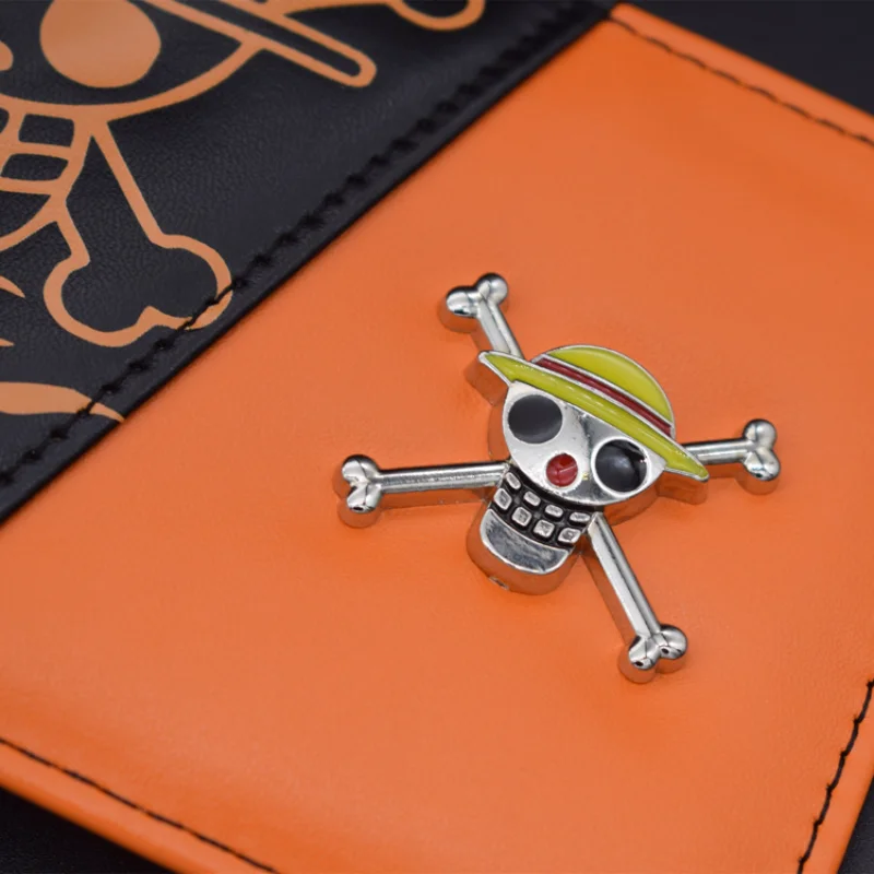 Anime japonés One Piece Monkey D. Luffy Hermosa cartera de dibujos animados Pequeño regalo