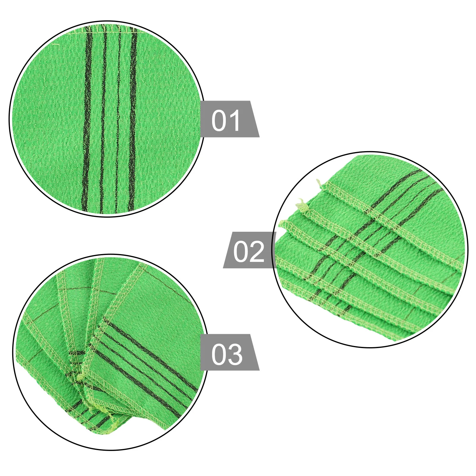 Bath Towel Asian Body Scrub Delicate Shower 5Pcs Accessories Towels Washcloth Exfoliating Exquisite Green Hot Sale