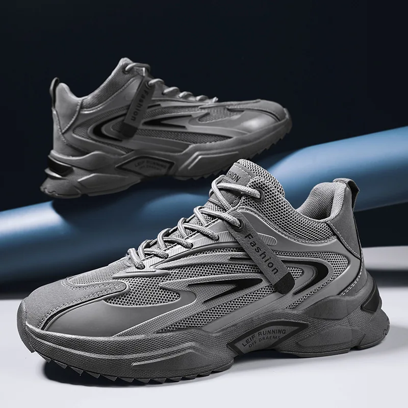 

Мужские кроссовки на толстой подошве, повседневные дышащие кроссовки с высокой и низкой подошвой, универсальные спортивные туфли, новинка 2022