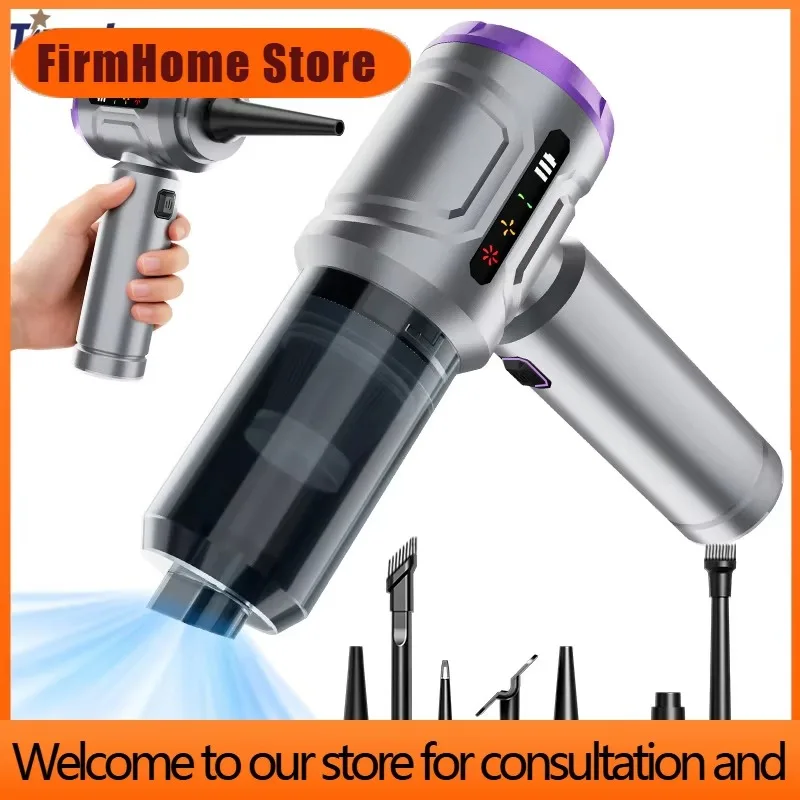 FirmHome StoreTINSOL Wireless Car Vacuum Cleaner Electric Handheld Vacuum Cleaner Car Interior Cleaner High-Power 4-in-1 Vacuum
