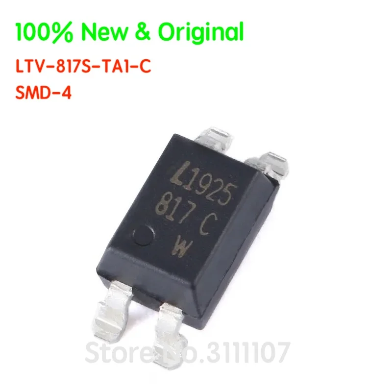 10PCS/LOT LTV-817S-TA1-C LTV817 LTV-817S LTV817TA1 LTV-817S-TA1  SMD-4 Transistor Output Optocouplers Chip  100% New & Original