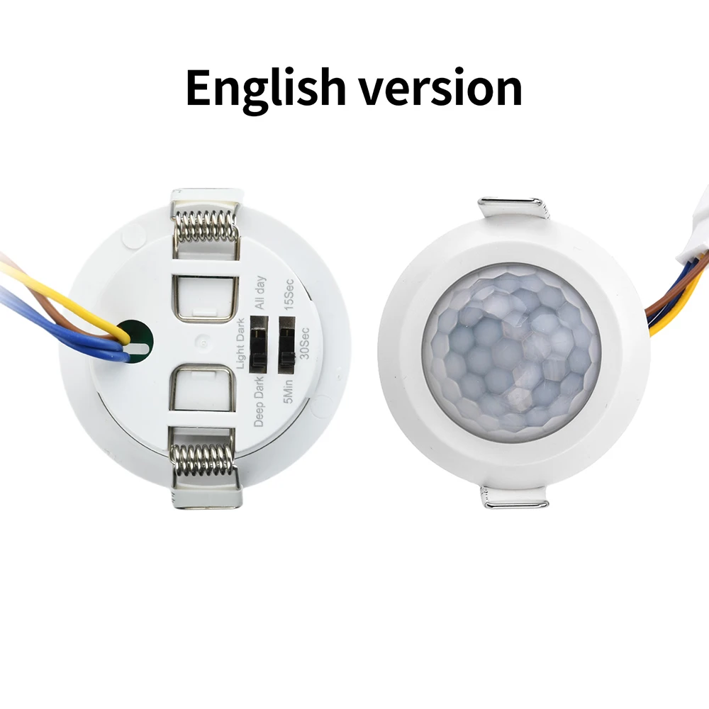 Ac 85v-265v 40W Human Presence Infrared Sensor Switch Module Hallway Body Infrared PIR probe delay Time Switch 15S/30S/300S