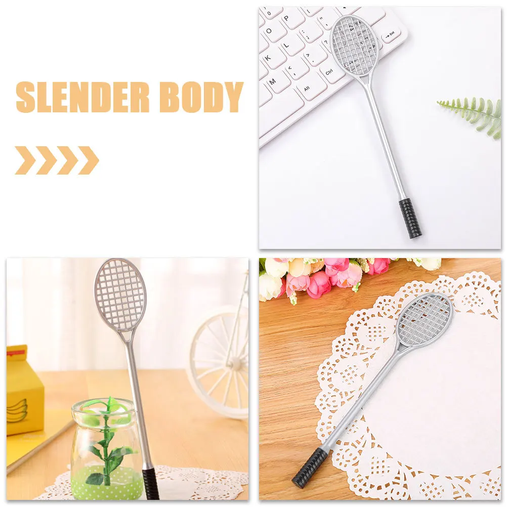 2 قطعة قلم مضرب التنس لطيف حبر جل أقلام نقطة دقيقة للمدرسة مكتب القرطاسية حفلة عيد ميلاد تفضل مكتب الزخرفية #5