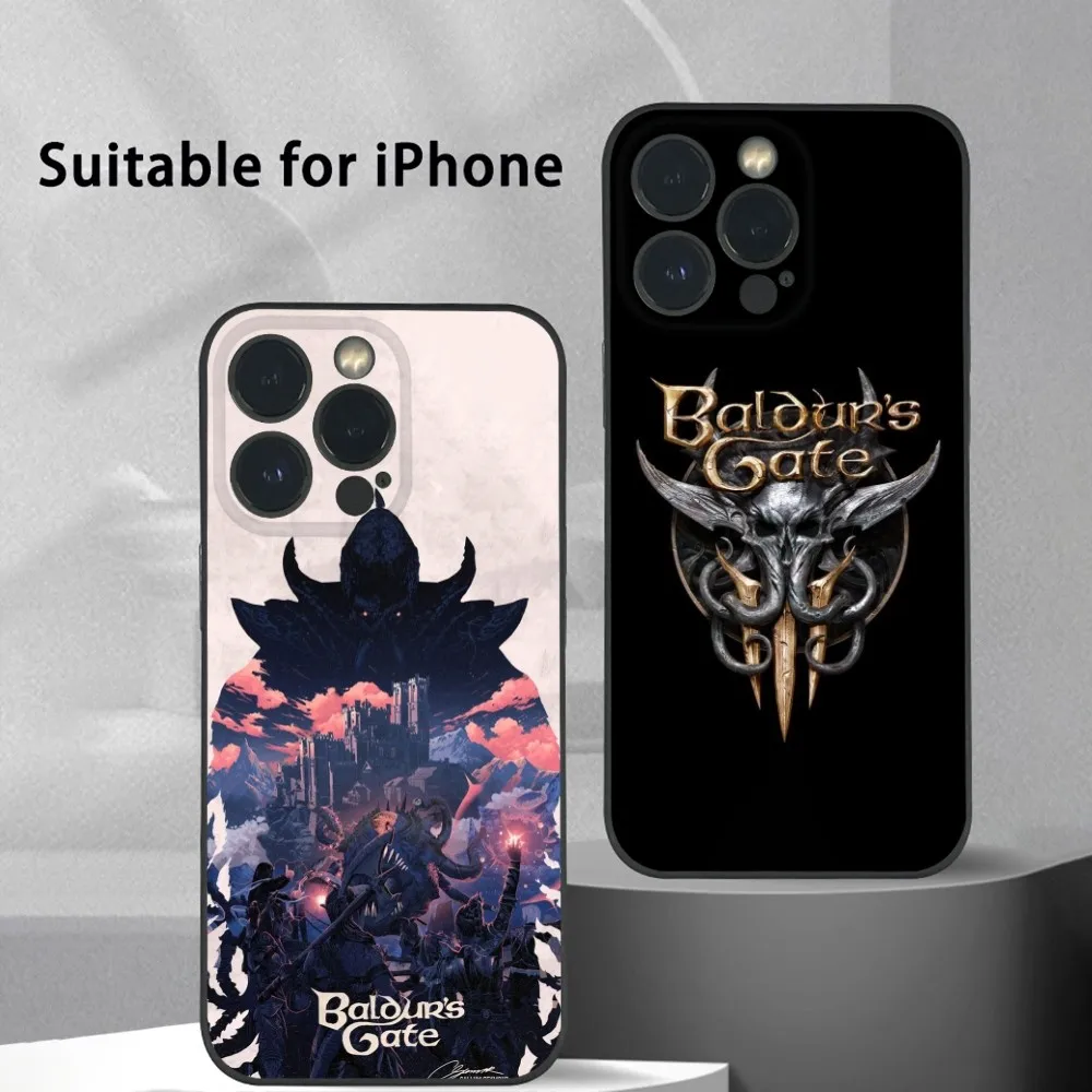 

Astarion Karlach B-Baldurs G-Gate 3 Phone Case For IPhone 16 15 14 13 12 11 Pro Max Plus Mini Frosted Soft Shell Funda