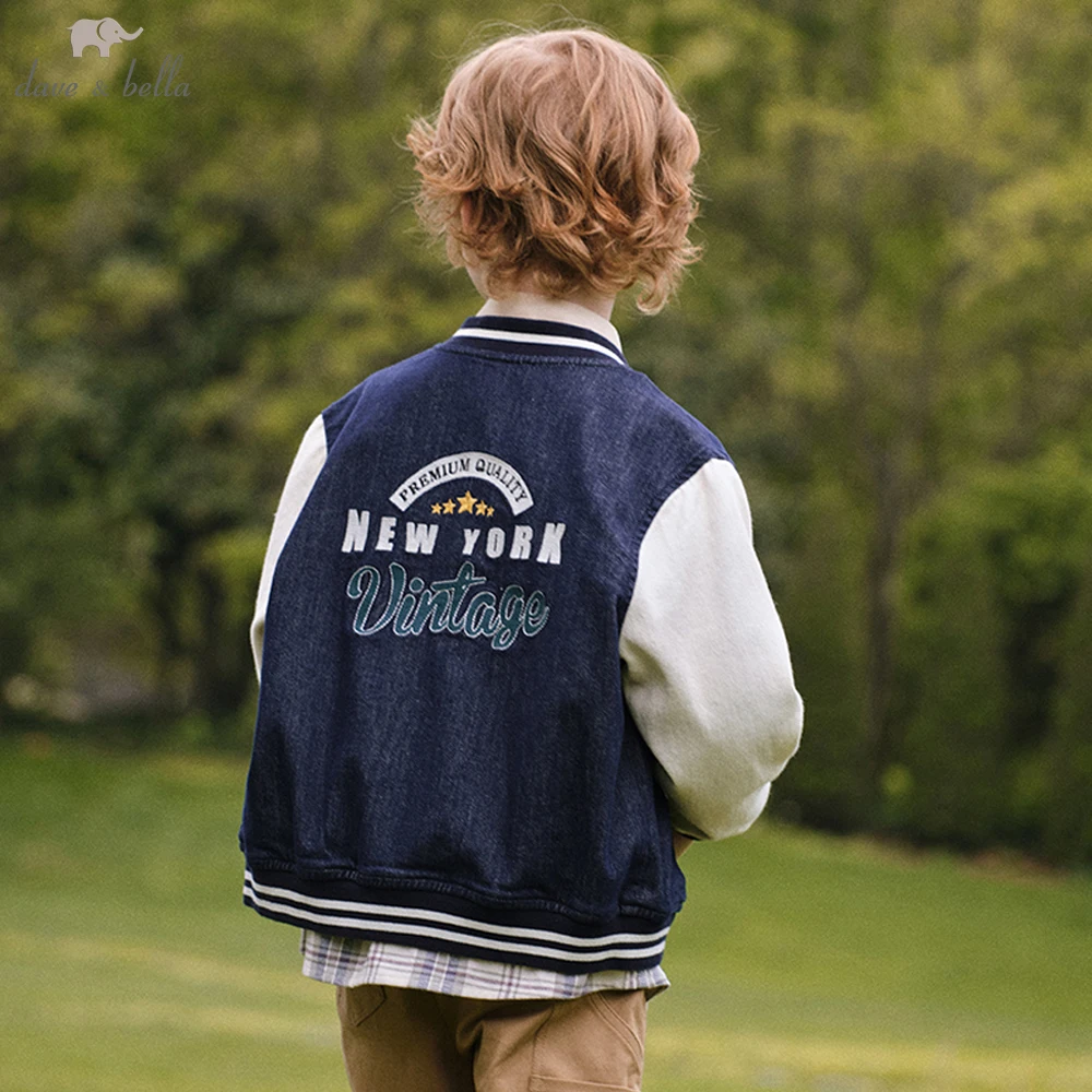 

Dave Bella Boys Spring Autumn Jacket Coat for Children Casual Outdoor Baseball Outwear Kids Jacket Clothing Coat DK3252373