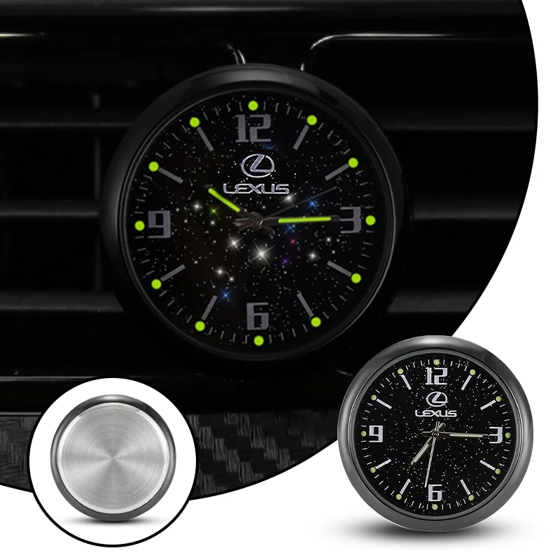 Reloj Digital para coche con luz nocturna, piezas de automóvil para Lexus LS LC RZ IS350 ES300 GS350 CT200h GX460 LX570 RX500h NX300 UX260 LM