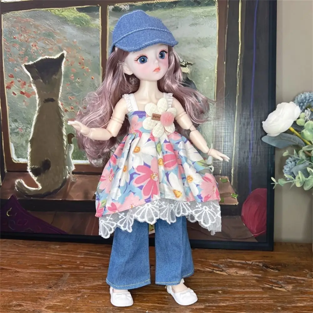 

1 Set 1/6 SD 30cm Bjd Doll with Clothes Long Hair Multi-style Dress Up BJD Dolls Anime Attractive Eyes Makeup Ball Joint Doll