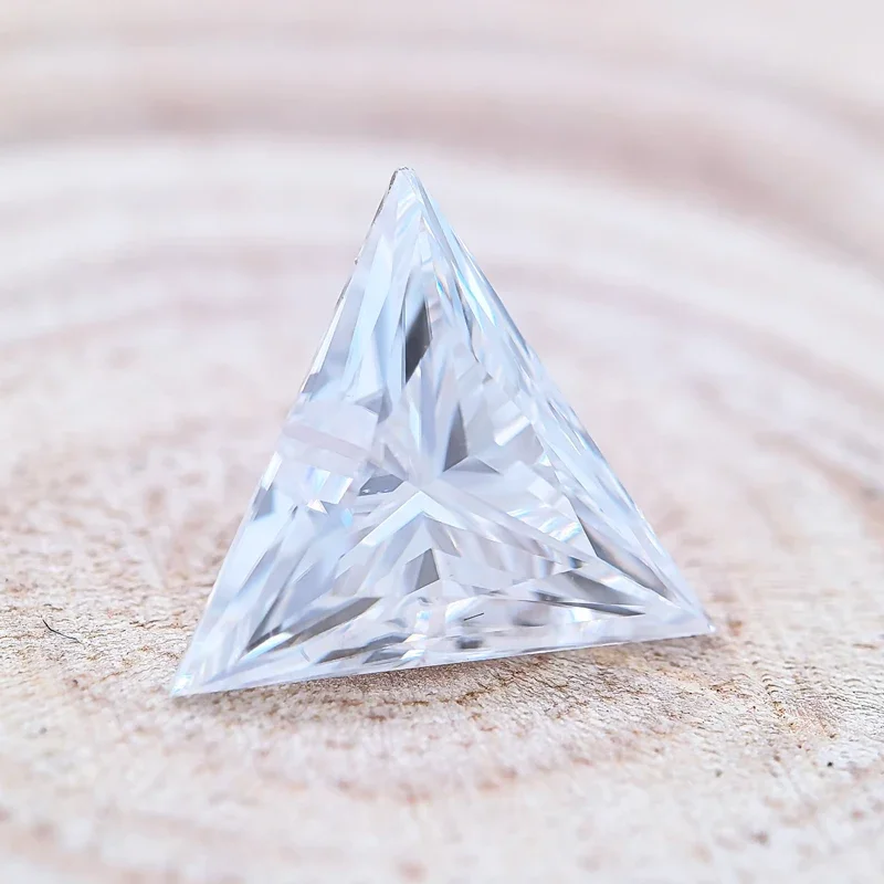 Moissanit Stein Super Weiß D Farbe Dreieck Schliff VVSS1 Kleine Größe DIY Ring Halskette Ohrringe Hauptmaterialien Charms Gemsto – Detail 3