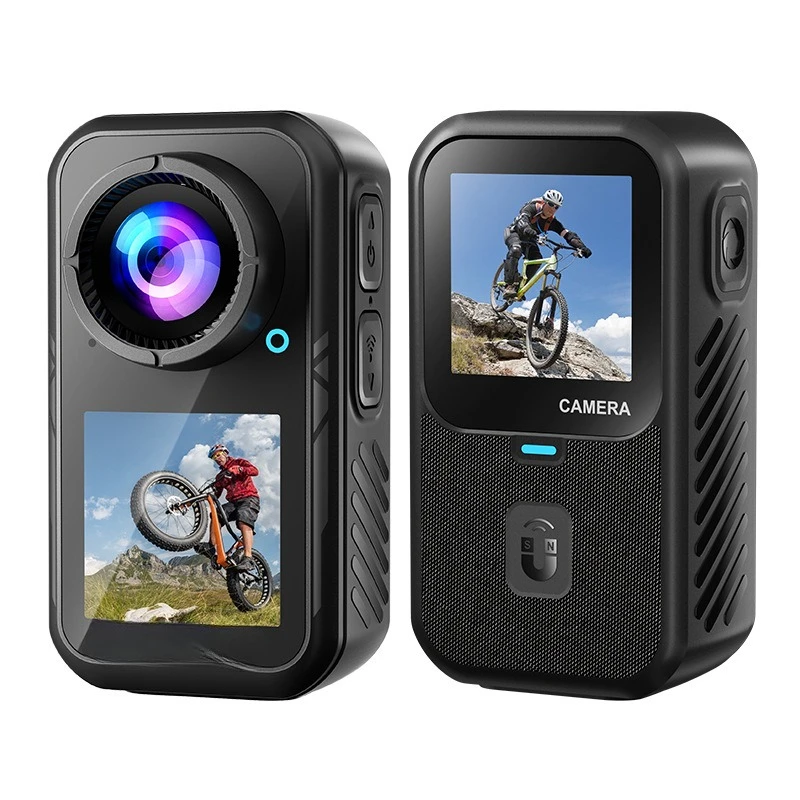 

Motorcycle riding high definition magnetic neck sports double color screen pocket sports camera