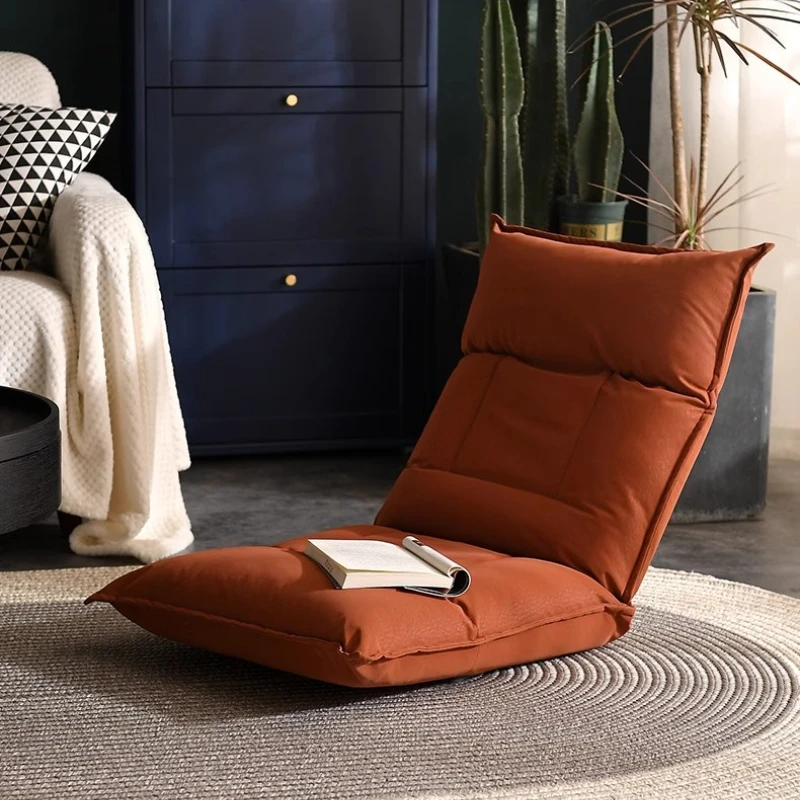 Foldable Floor Seat for Bedroom Portable Bay Window Backrest Chairs Adjustable Reading Chair Compact