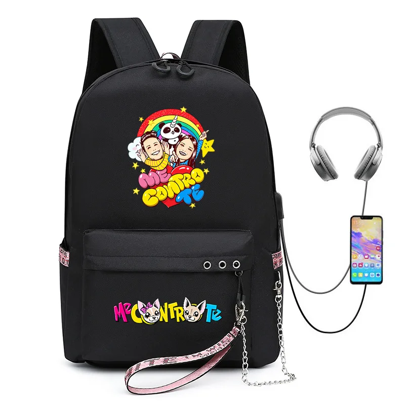 

Роскошные популярные школьные сумки Me contro Te USB для студентов, оксфорды с принтом унисекс, водонепроницаемые многофункциональные дорожные рюкзаки для ноутбуков